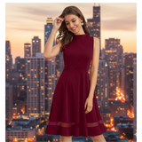 Berry Tone Bodycon Mini Dress – Slim Fit