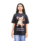 Backbencher Women's Oversized T-Shirt (Printed) INK