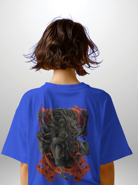 Backbencher Women’s Printed Oversized T-Shirt (Blood Dragon Edition) INK