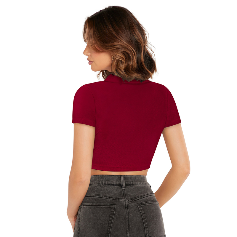 Urban Chic Polo Crop Top