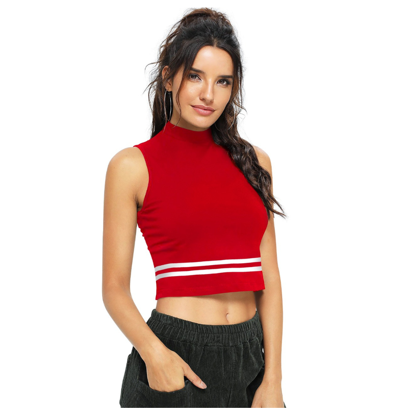 Athleisure High-Neck Top -DNK