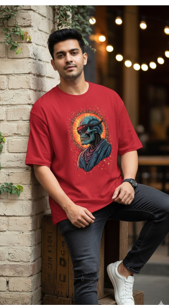 Neon Skull Rider T-SHIRT