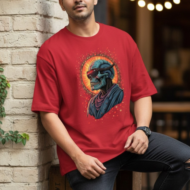 Neon Skull Rider T-SHIRT