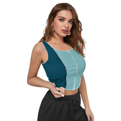 Latte Swirl Stitch Crop Top