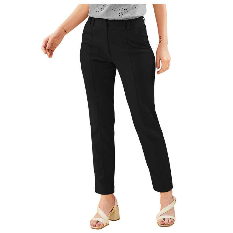 Classic Plum Ankle Length Trousers-DNK