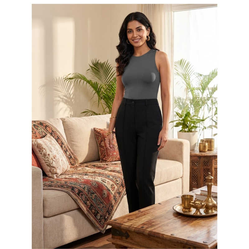 Straight Leg Pants-DNK