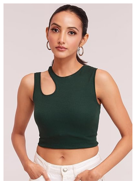 One-Side Cutout Crop DZ-12