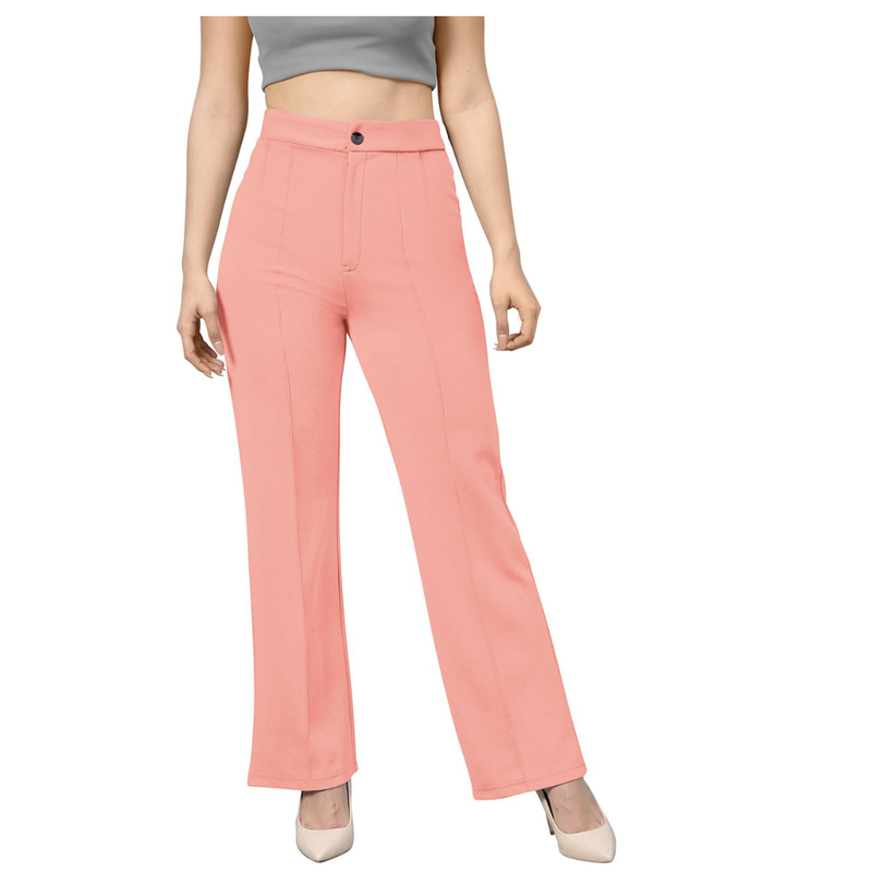 Women’s High-Rise Flare Pants-DNK