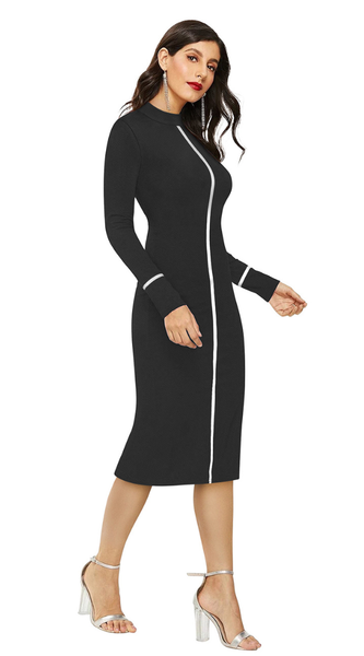 Classic Black High-Neck One-Piece