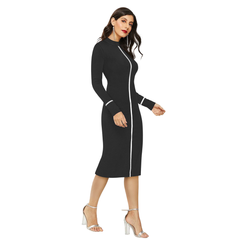 Classic Black High-Neck One-Piece
