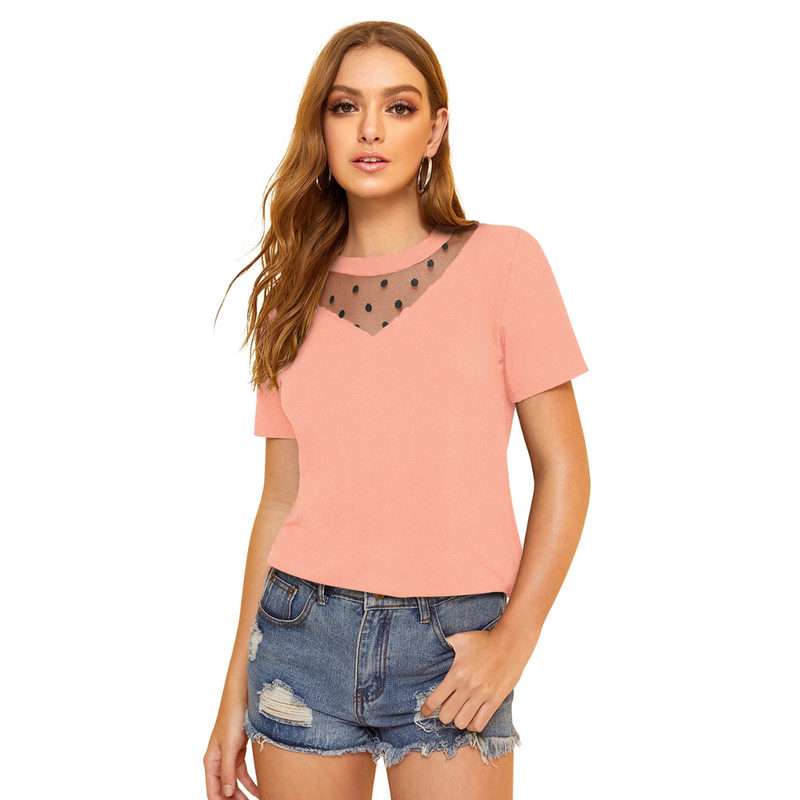 Polka Dot Casual T-Shirt