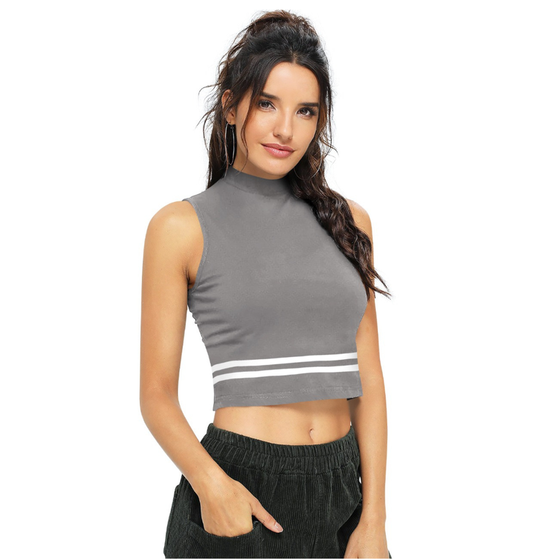 Athleisure High-Neck Top -DNK