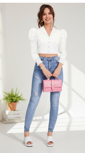 Chic Black Mesh Panel Halter Neck Top DNK