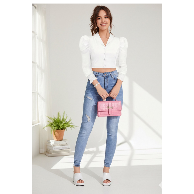 Chic Black Mesh Panel Halter Neck Top DNK