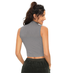 Athleisure High-Neck Top -DNK