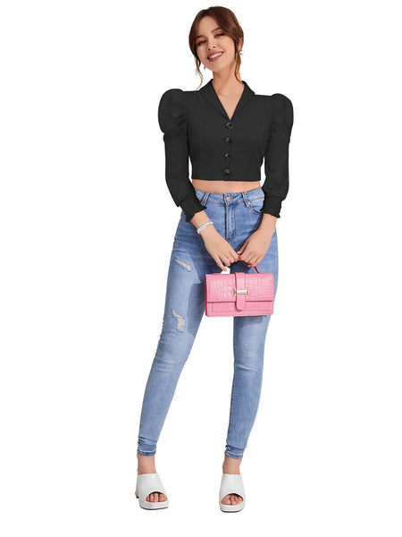 Chic Black Mesh Panel Halter Neck Top