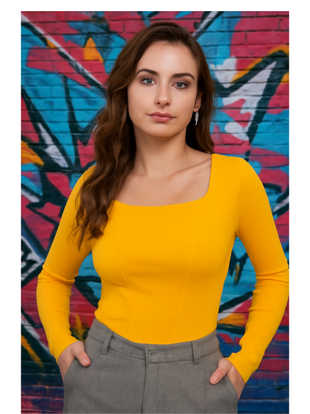 Chic Square Neck Corset Top – Trendy, Flattering & Stylish Bustier for Women DNK