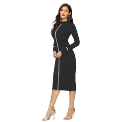 Classic Black High-Neck One-Piece