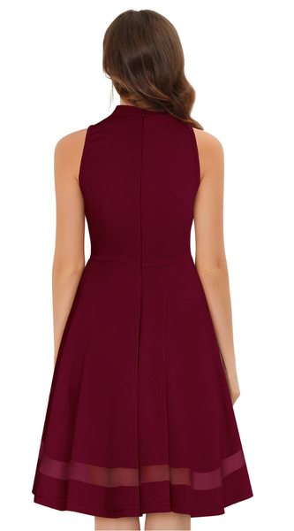 Berry Tone Bodycon Mini Dress – Slim Fit