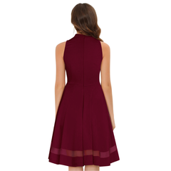 Berry Tone Bodycon Mini Dress – Slim Fit