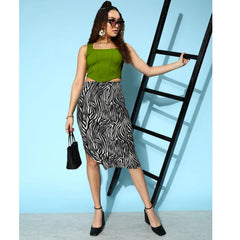 Square Neck Hanky Hem Tank Top DZ-6