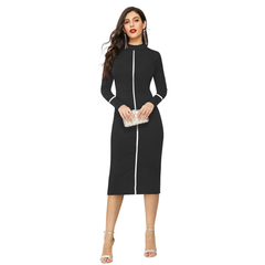 Classic Black High-Neck One-Piece