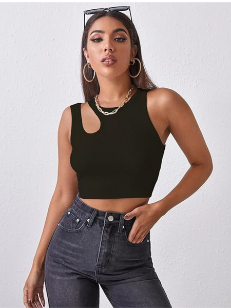 One-Side Cutout Crop DZ-12