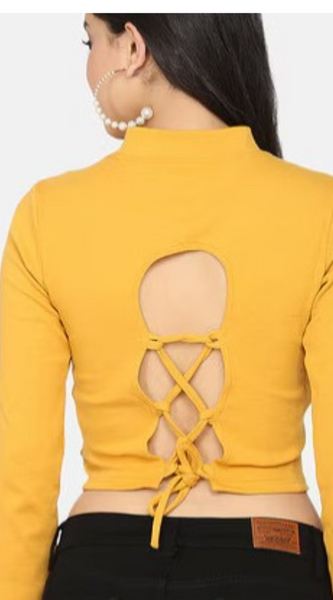 Crisscross Charm Crop Top