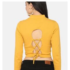 Crisscross Charm Crop Top