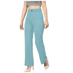Women’s High-Rise Flare Pants-DNK