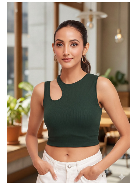 One-Side Cutout Crop DZ-12