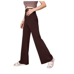 Soft Knit Lilac Wide-Leg Lounge Trousers-DNK