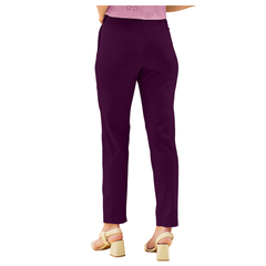 Classic Plum Ankle Length Trousers-DNK