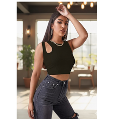 One-Side Cutout Crop DZ-12