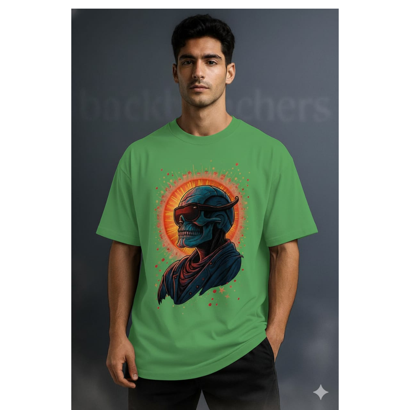 Neon Skull Rider T-SHIRT