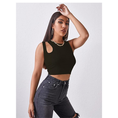 One-Side Cutout Crop DZ-12