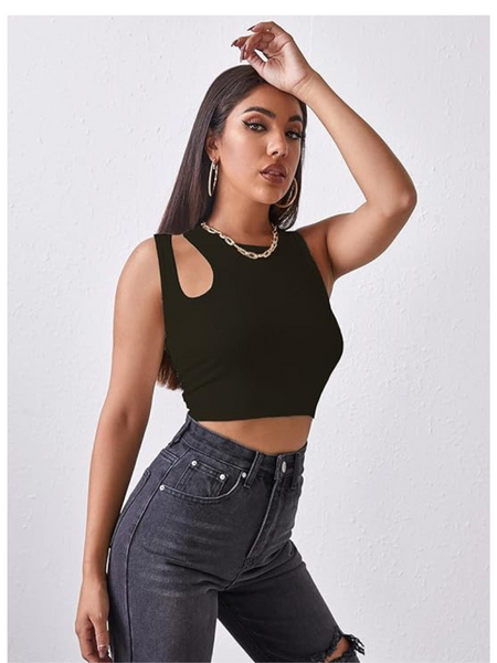 One-Side Cutout Crop DZ-12