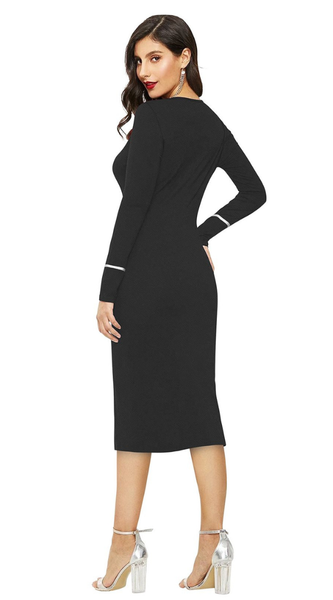 Classic Black High-Neck One-Piece