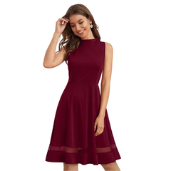 Berry Tone Bodycon Mini Dress – Slim Fit