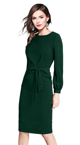 Chic Tie-Waist Bodycon Dress