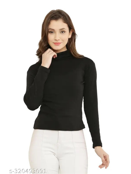 Slim-Fit Turtleneck Top-DZ 14