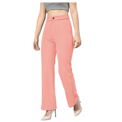 Women’s High-Rise Flare Pants-DNK
