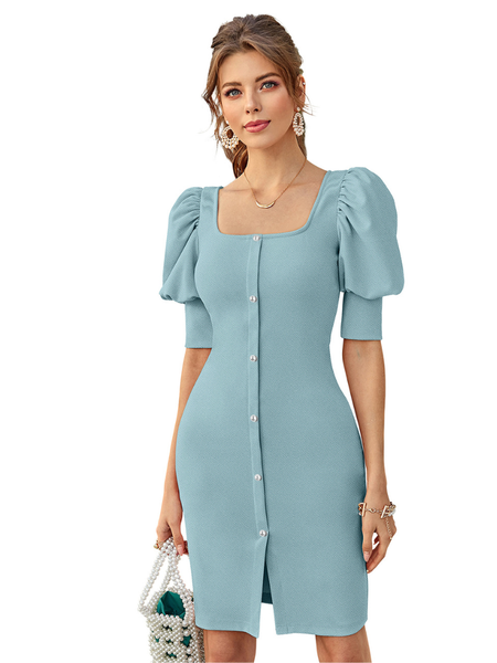 Blush Square-Neck Bodycon -DNK