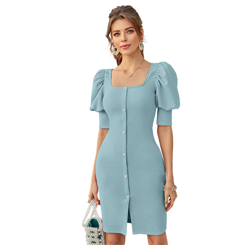 Blush Square-Neck Bodycon -DNK