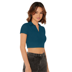 Urban Chic Polo Crop Top