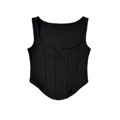 Square Neck Hanky Hem Tank Top DZ-6