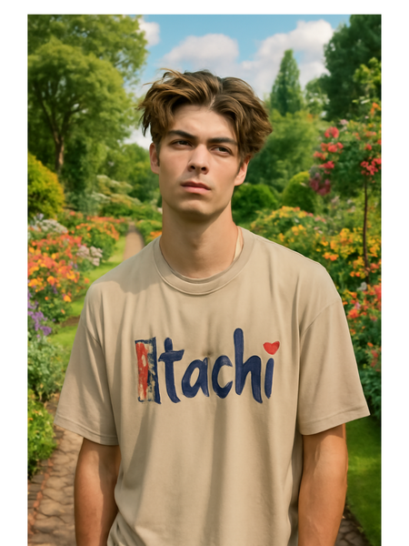 Backbencher Premium Men's Oversized T-Shirt (Printed - Itachi Edition) INK