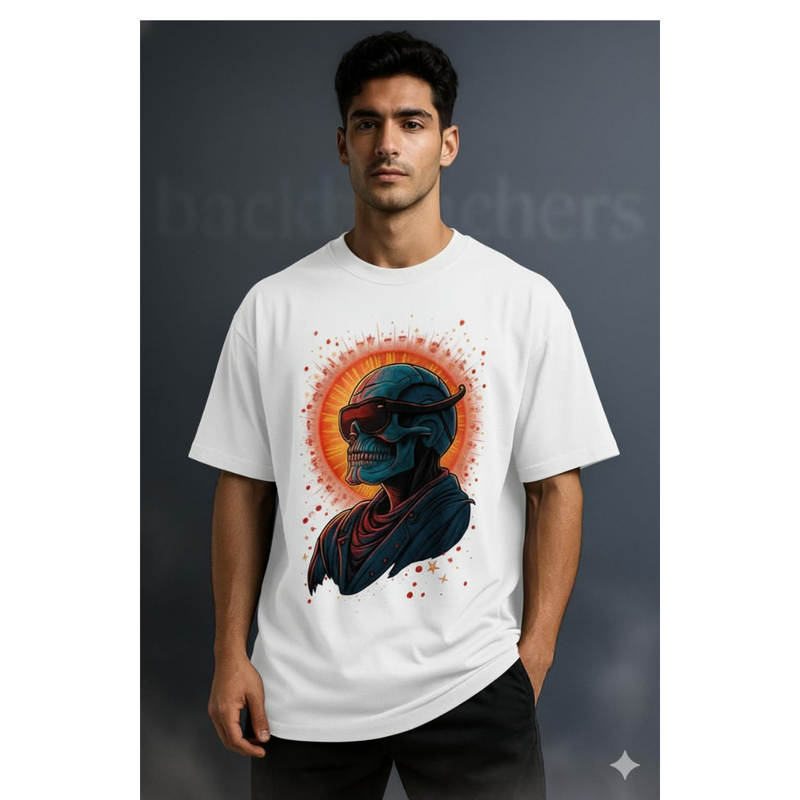 Neon Skull Rider T-SHIRT