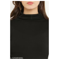 Slim-Fit Turtleneck Top
