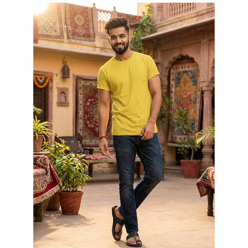 Backbencher Everyday Unisex Solid Color T-Shirt – 180GSM HM
